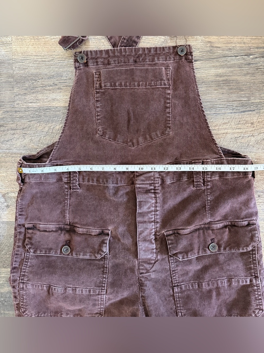 WE THE FREE Women's Size Medium Iris Cord Overalls -Brown Boho Fall Vibes - Picture 6 of 16